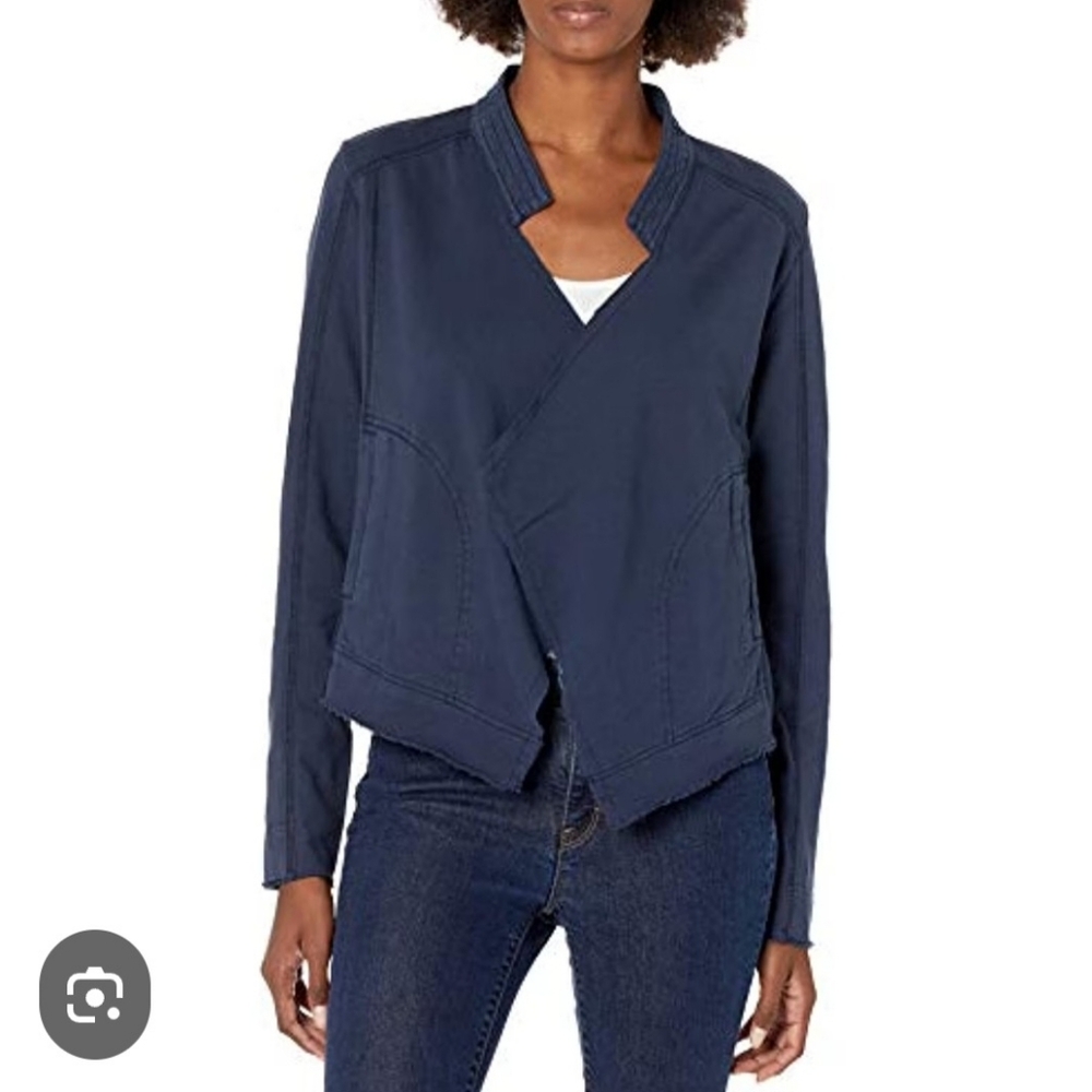 NWT William Rast Navy Open Front Jacket Sz S